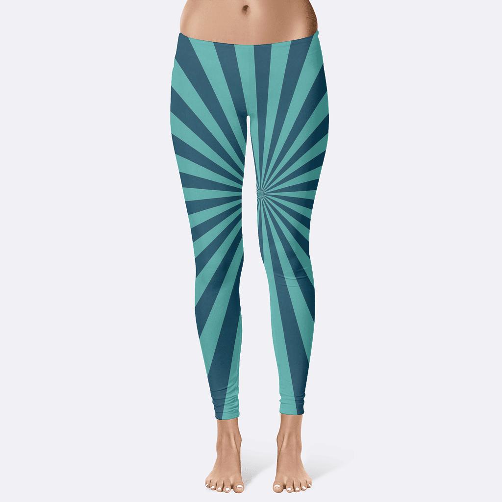 Radial Stripe Constellation unique fashion leggings