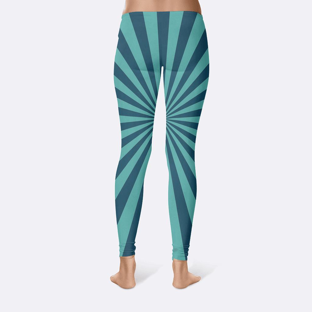 Radial Stripe Constellation unique fashion leggings