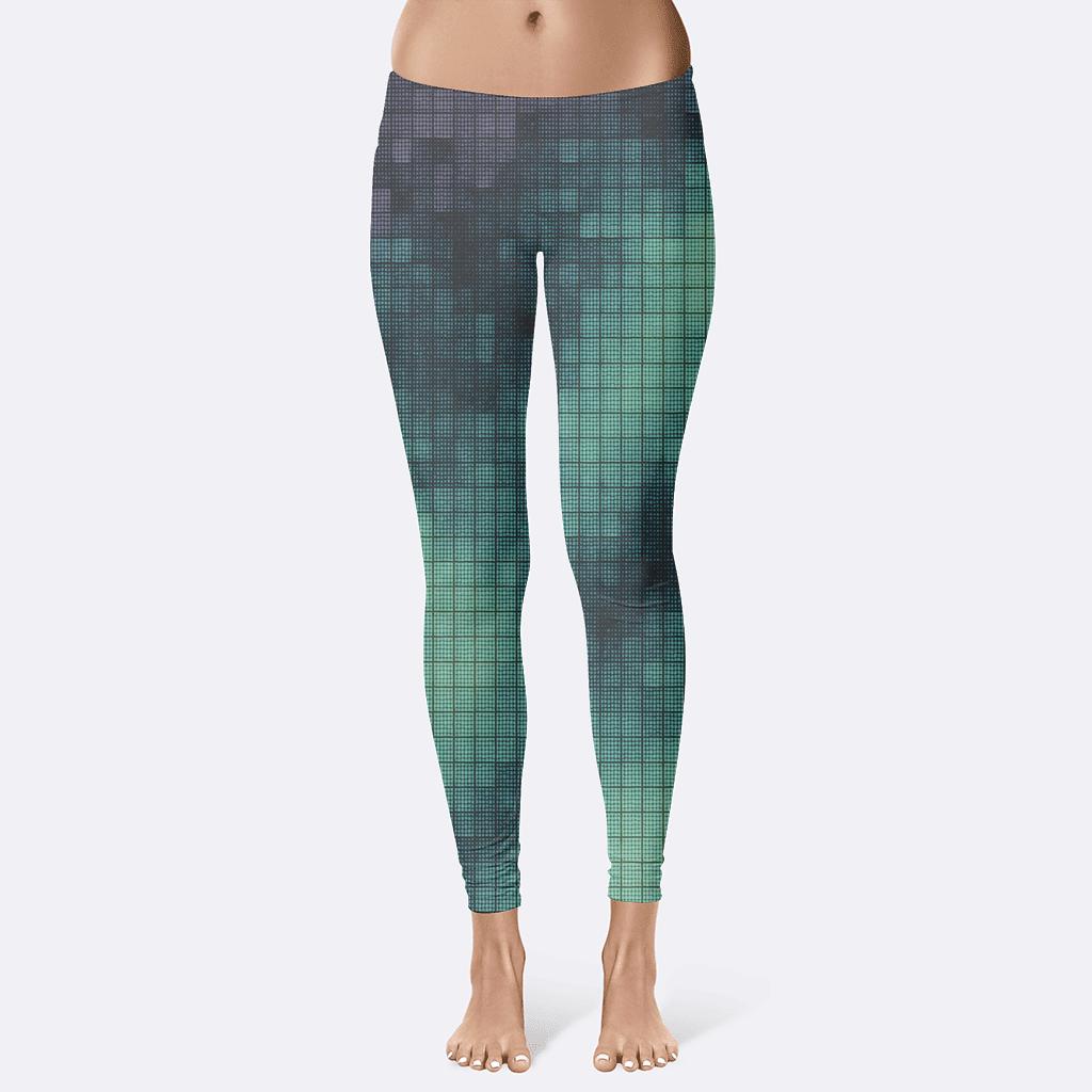 Nebula Pixel Quilt high-waist leggings