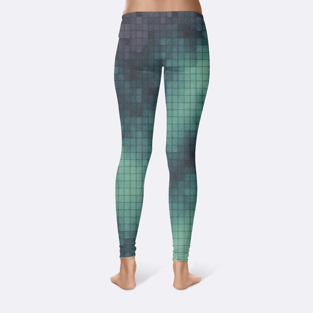 Nebula Pixel Quilt high-waist leggings