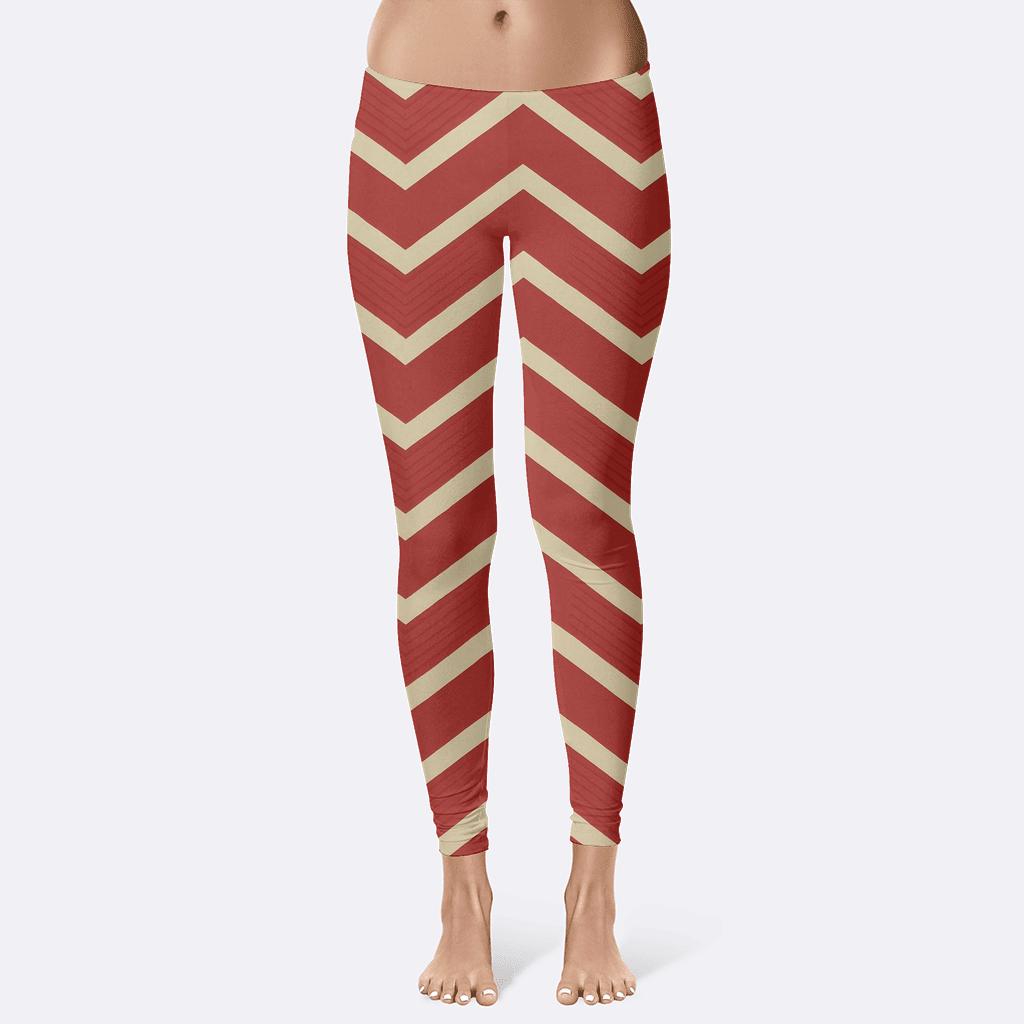 Pulse Chevron Stack trendy athletic leggings