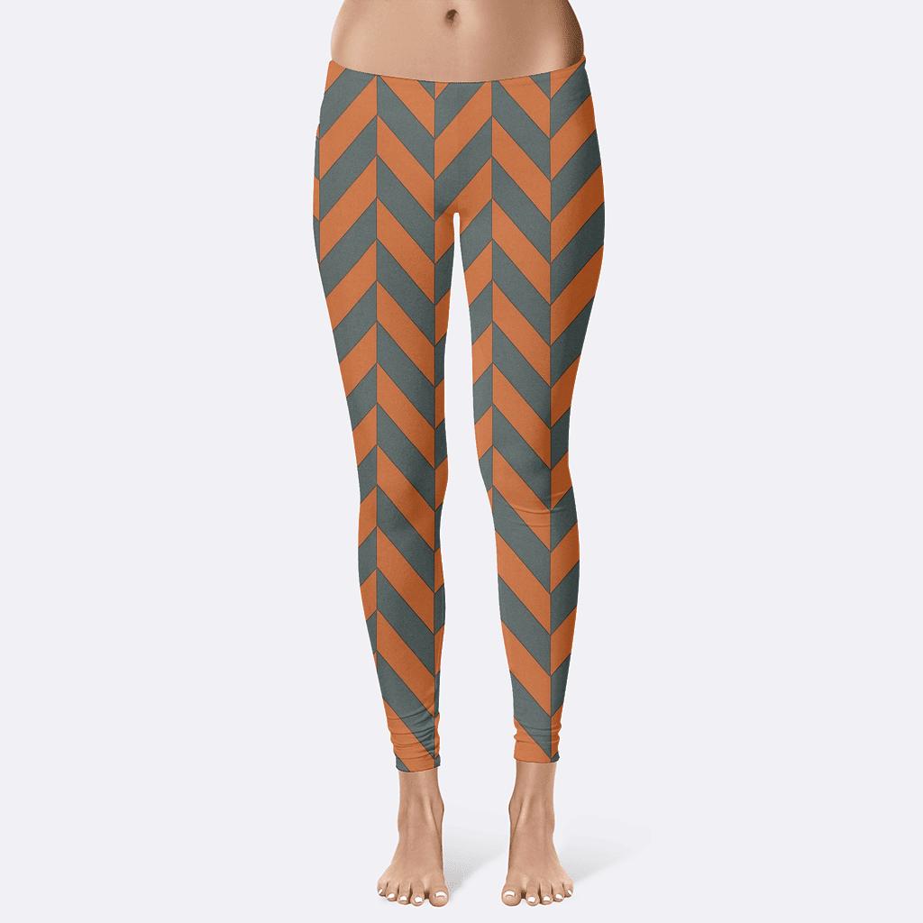Herringbone Twist Composition soft cotton leggings