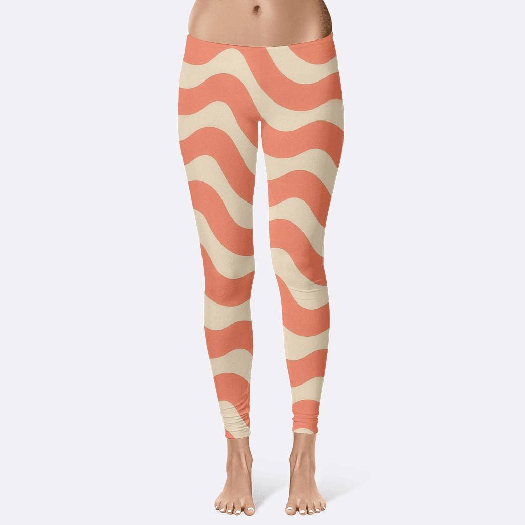 Waveform Pattern Rhythm stylish workout leggings