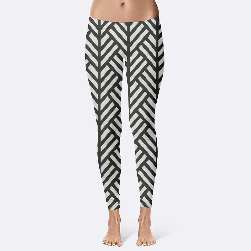 Herringbone Matrix Array trendy athletic leggings