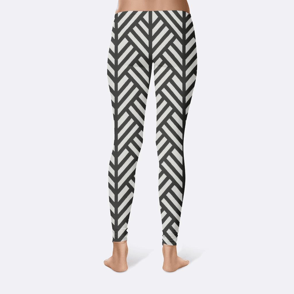 Herringbone Matrix Array trendy athletic leggings