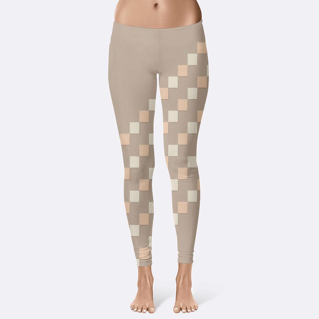 Staircase Diagonal Array designer patterned leggings