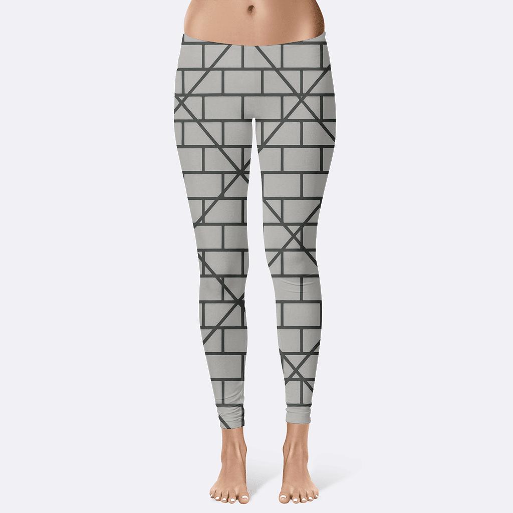 Brick Offset Lattice stylish workout leggings
