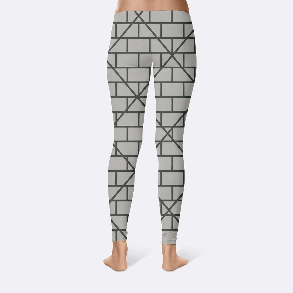 Brick Offset Lattice stylish workout leggings