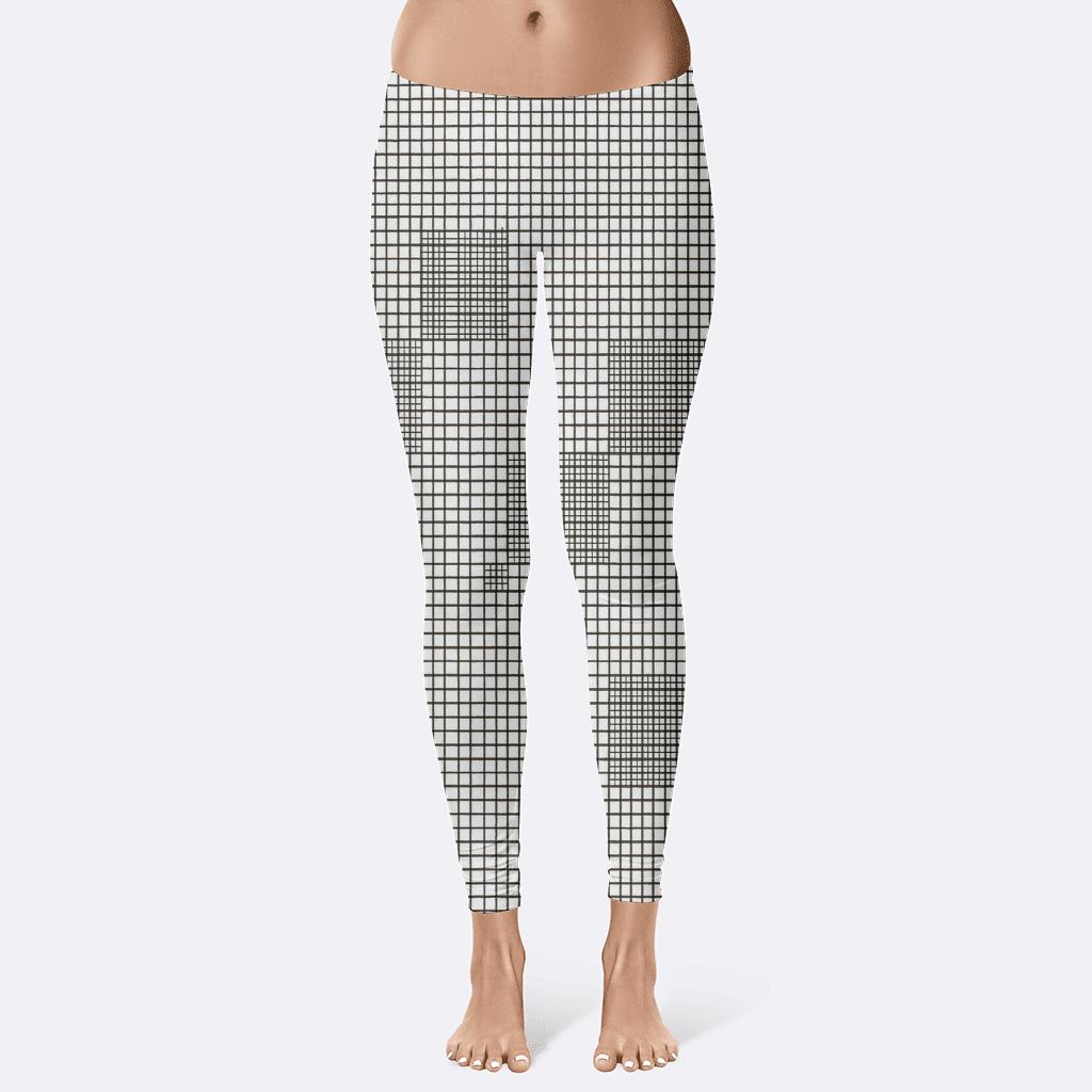 Crosshatch Orthogonal Study high-waist leggings