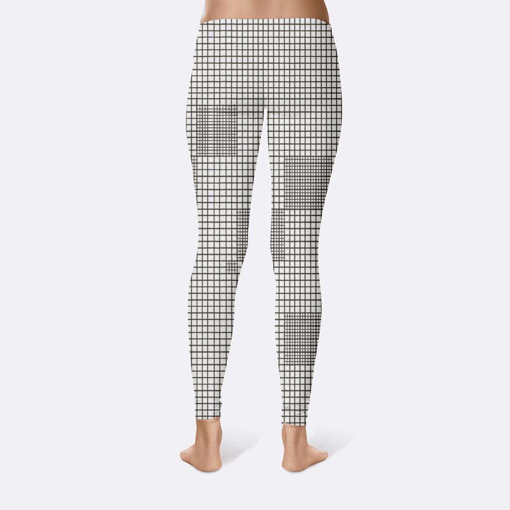 Crosshatch Orthogonal Study high-waist leggings