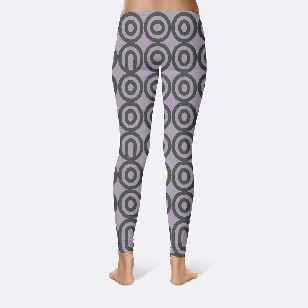 Looped Concentric Registers soft cotton leggings