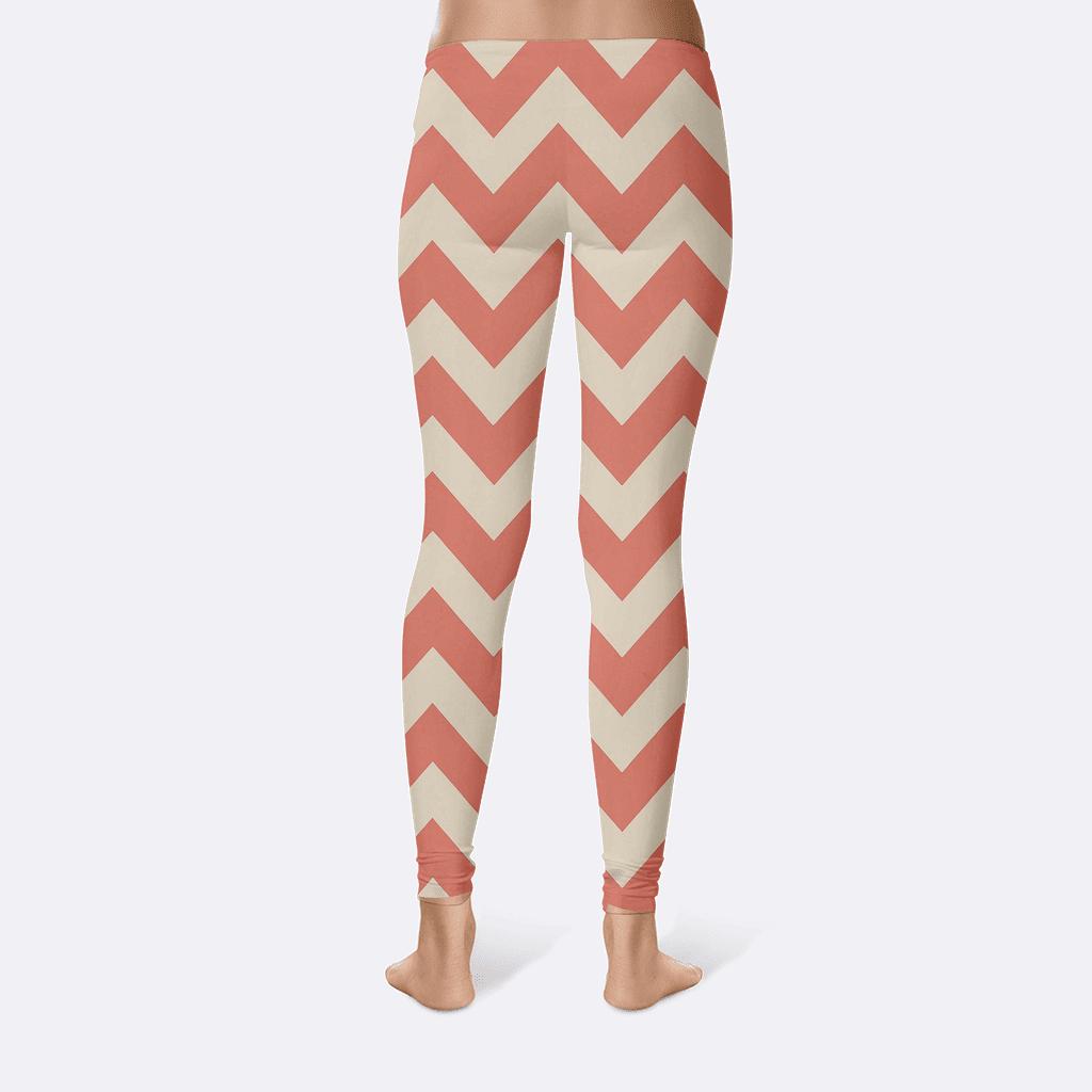 Stacked Chevron Pulse personalized print leggings