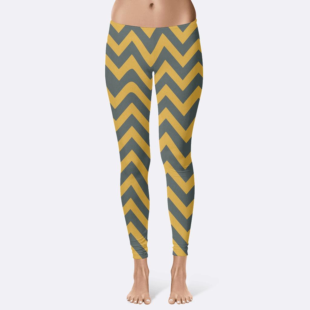 Zigzag Phase Pattern trendy athletic leggings