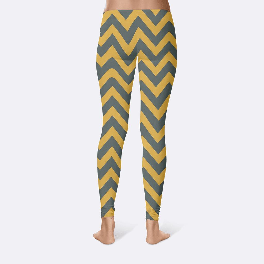 Zigzag Phase Pattern trendy athletic leggings