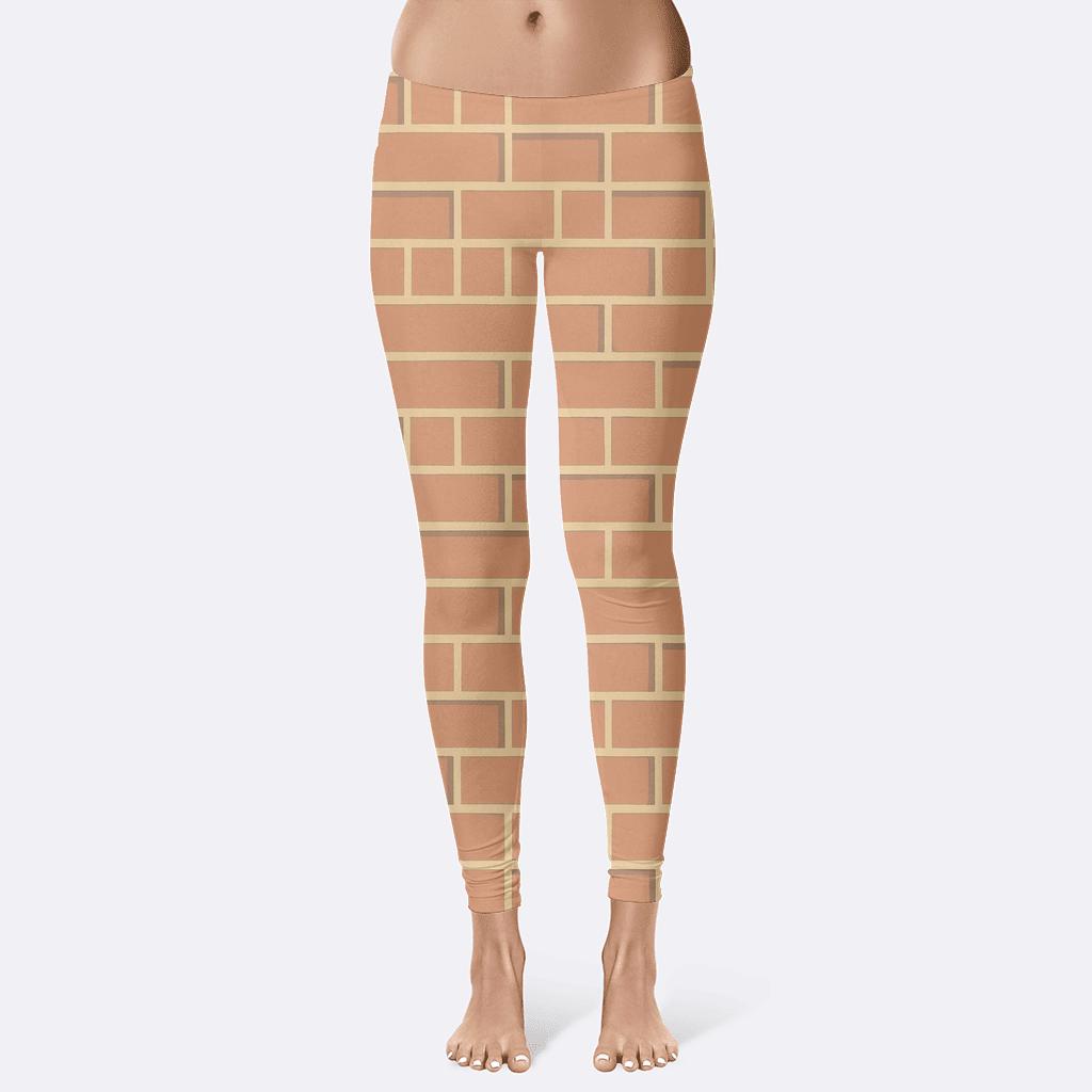 Brick Lattice Offset comfortable yoga leggings