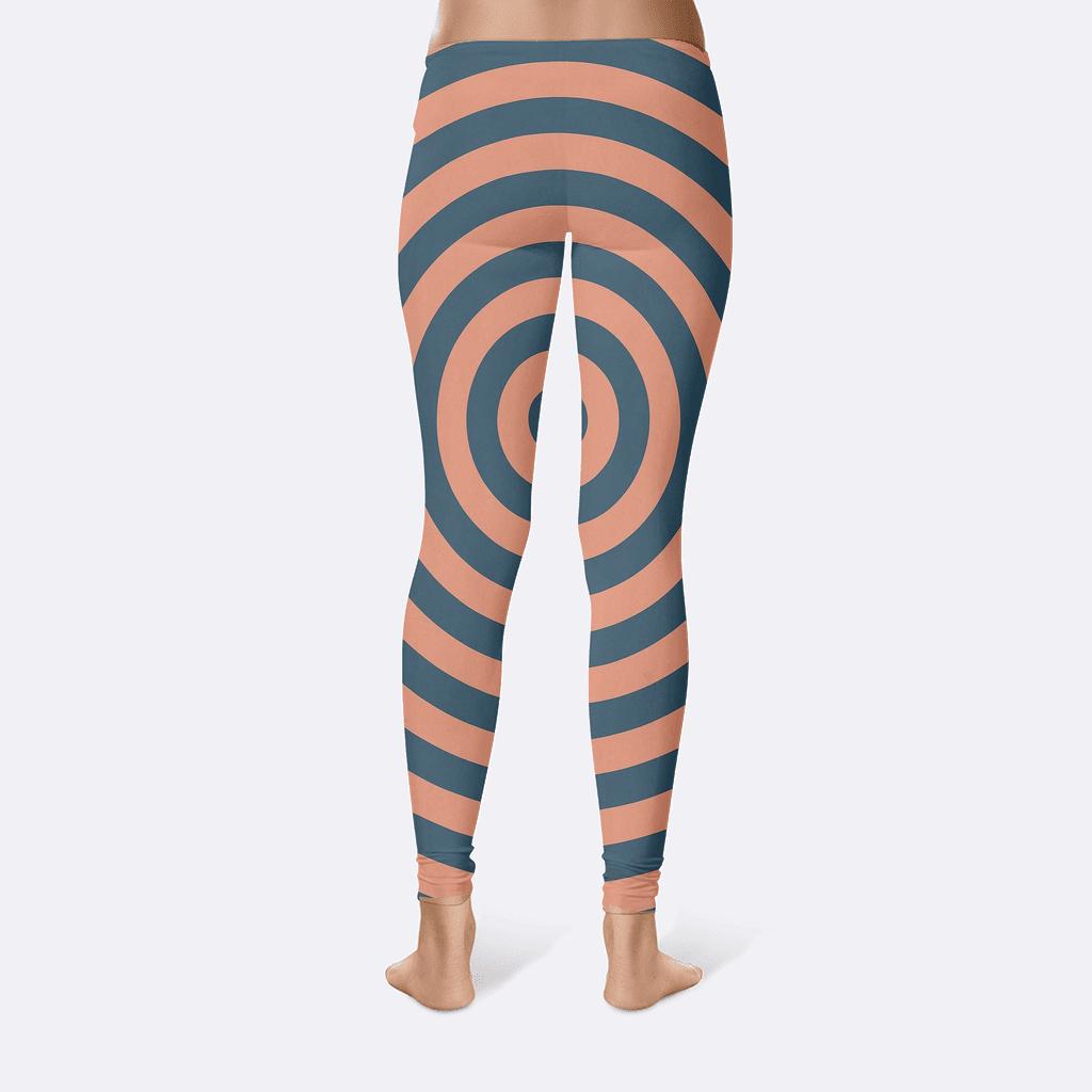 Radial Band Circles comfortable yoga leggings