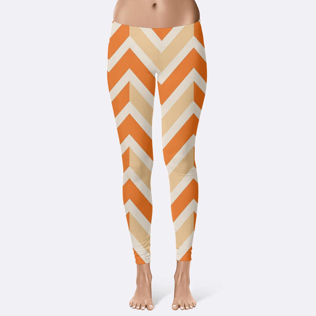 Stacked Chevron Rhythm designer patterned leggings