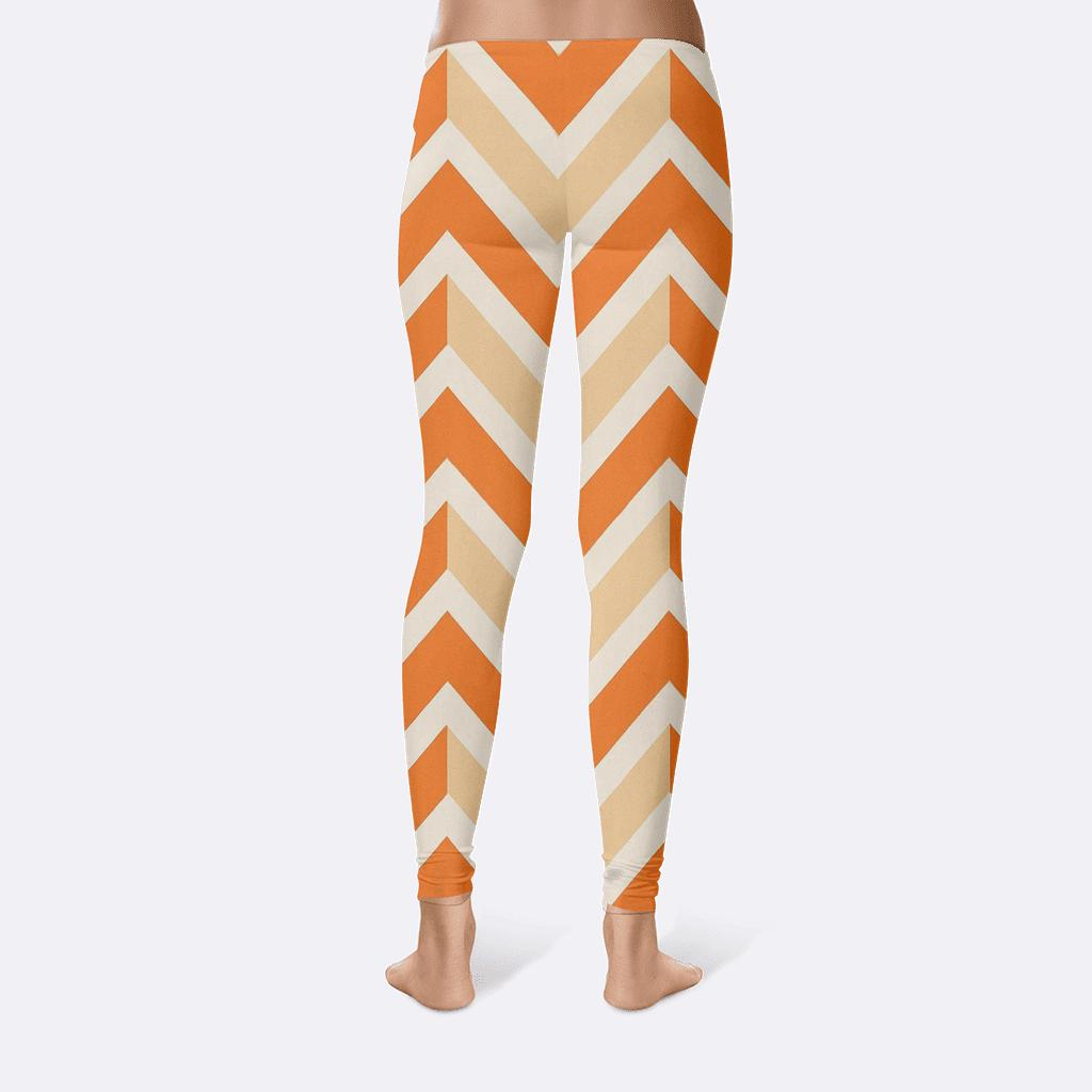 Stacked Chevron Rhythm designer patterned leggings