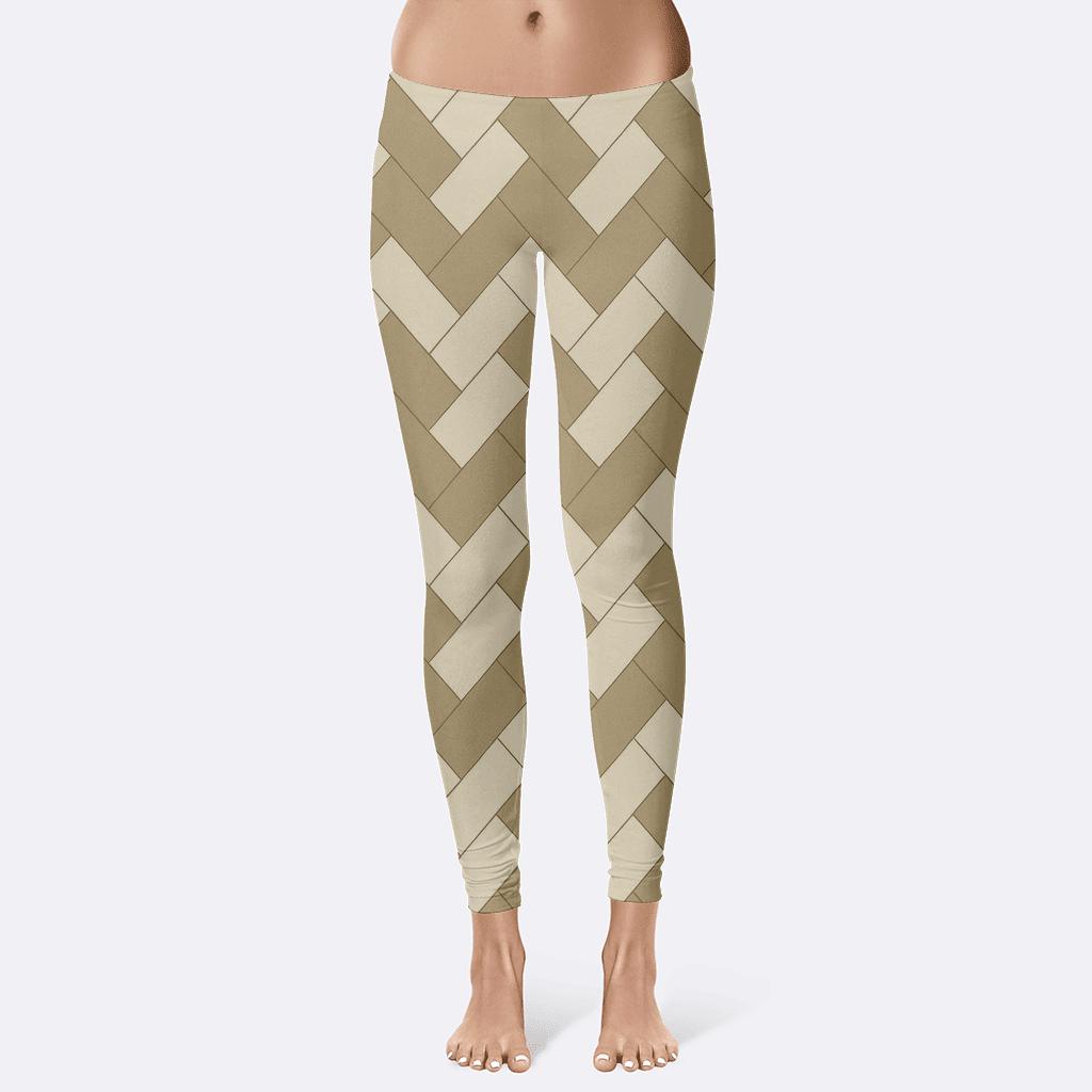 Rhombus Grid Displacement unique fashion leggings