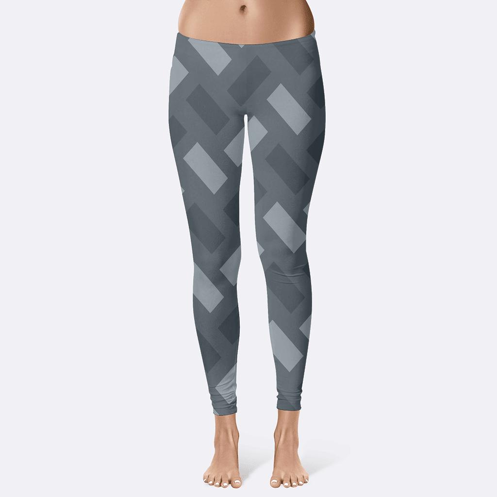 Skewed Rectangular Mesh stylish workout leggings