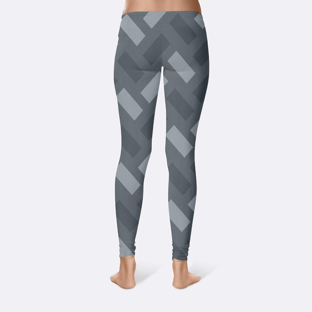 Skewed Rectangular Mesh stylish workout leggings