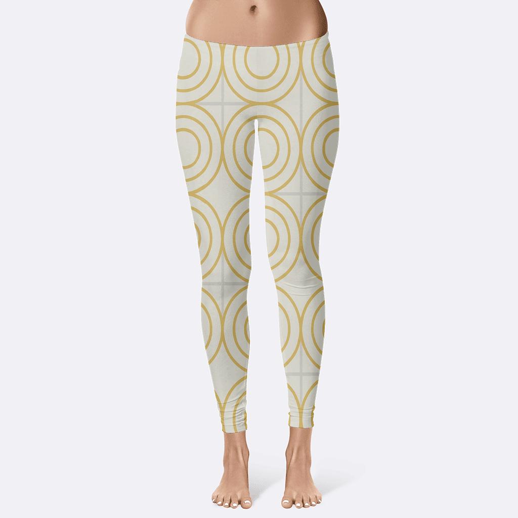 Concentric Loop Tessellation Signature designer patterned leggings