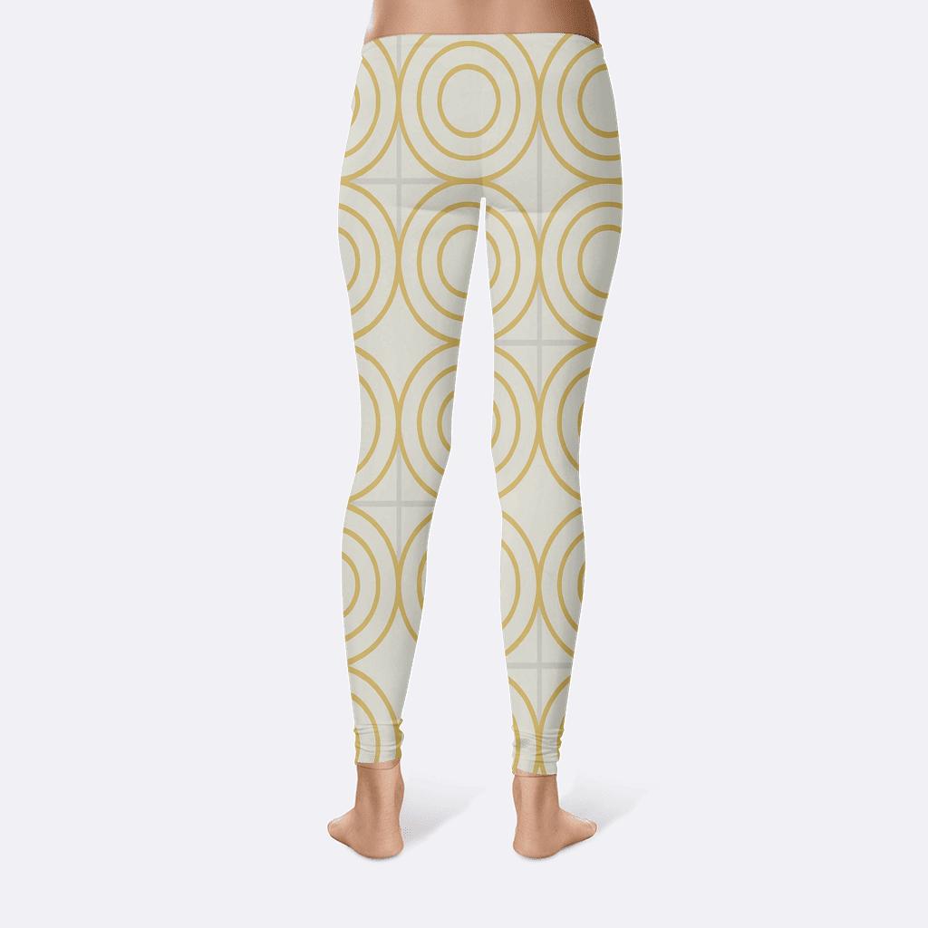 Concentric Loop Tessellation Signature designer patterned leggings