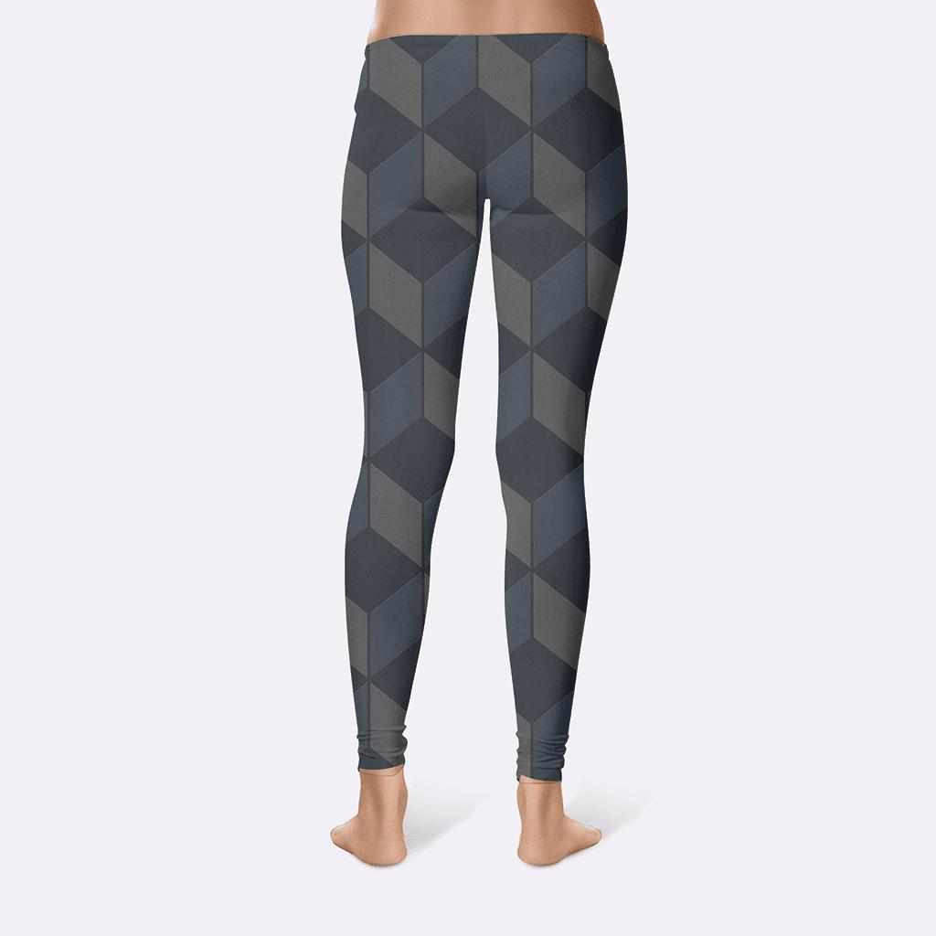 Nested Rhombus Field Pattern soft cotton leggings