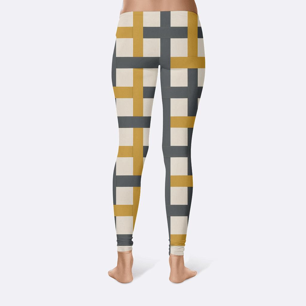 Interlock Stripe Weave Motif high-waist leggings