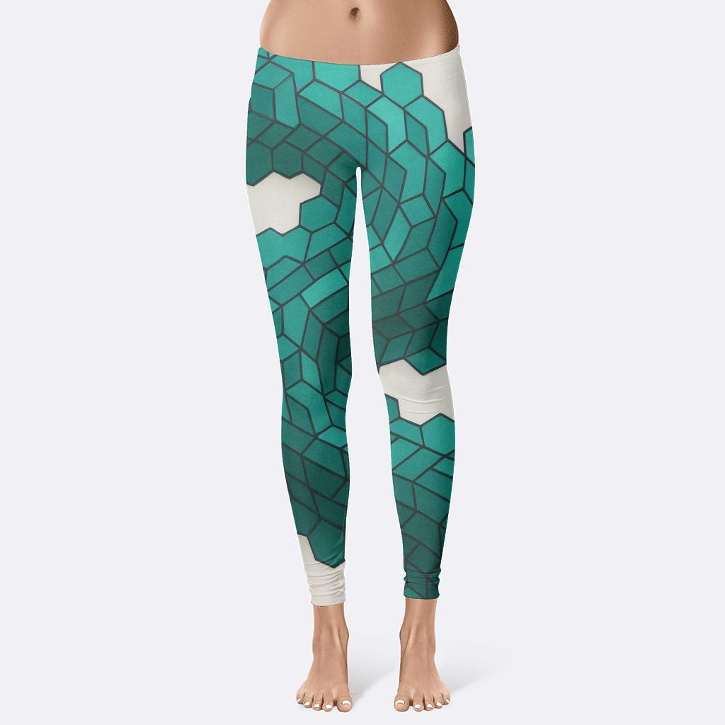 Hexagon Flow Structure comfortable yoga leggings