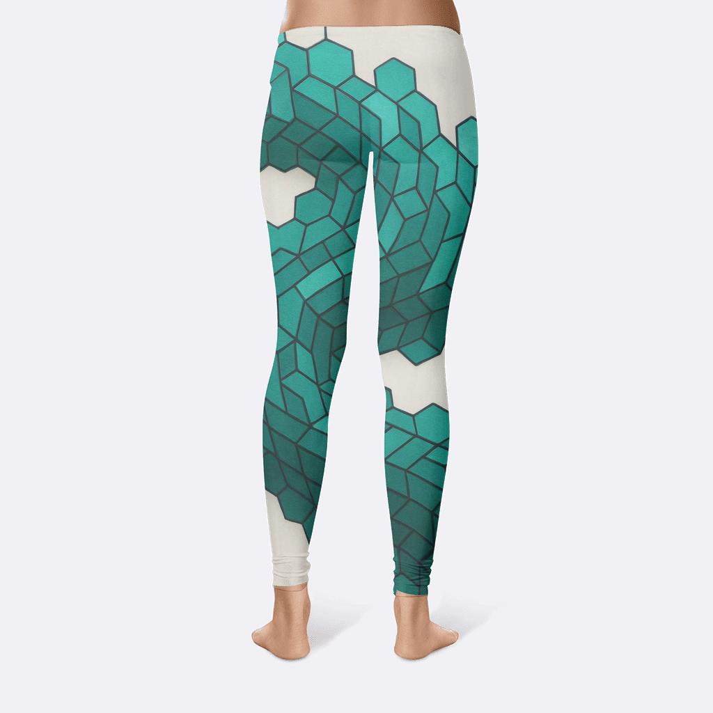 Hexagon Flow Structure comfortable yoga leggings