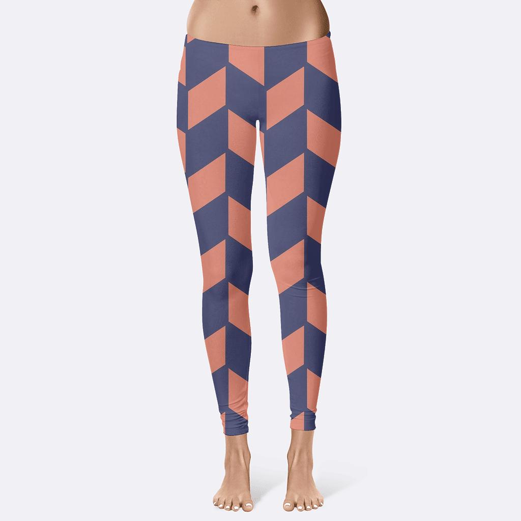 Hex Tiling Modern Cascade custom leggings