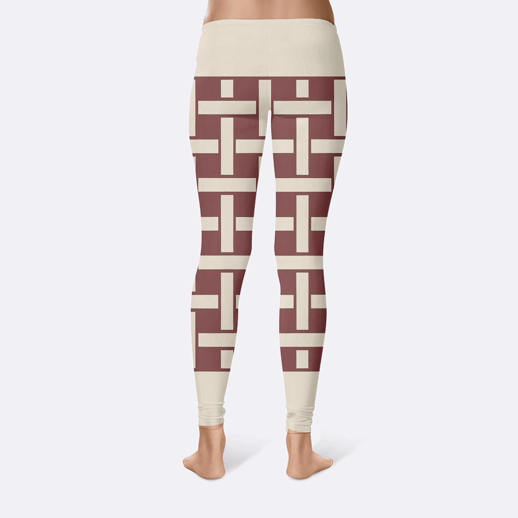 Classic Offset Knot Lattice comfortable yoga leggings