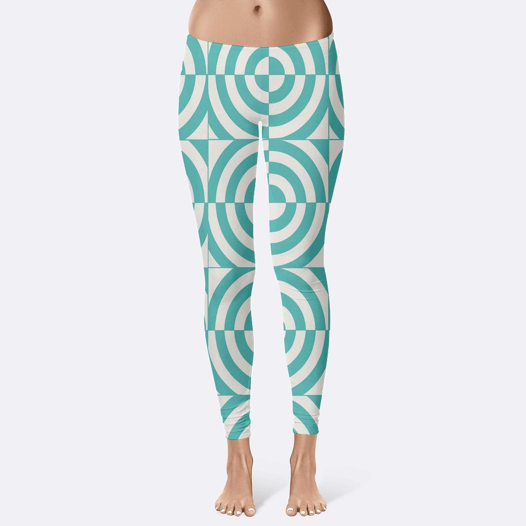 Artisan Radial Band Partition high-waist leggings