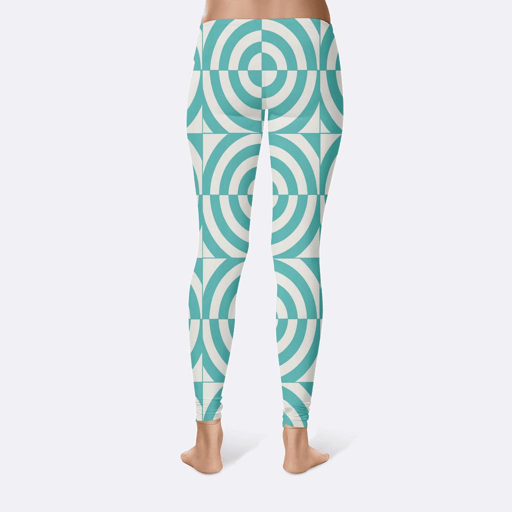 Artisan Radial Band Partition high-waist leggings
