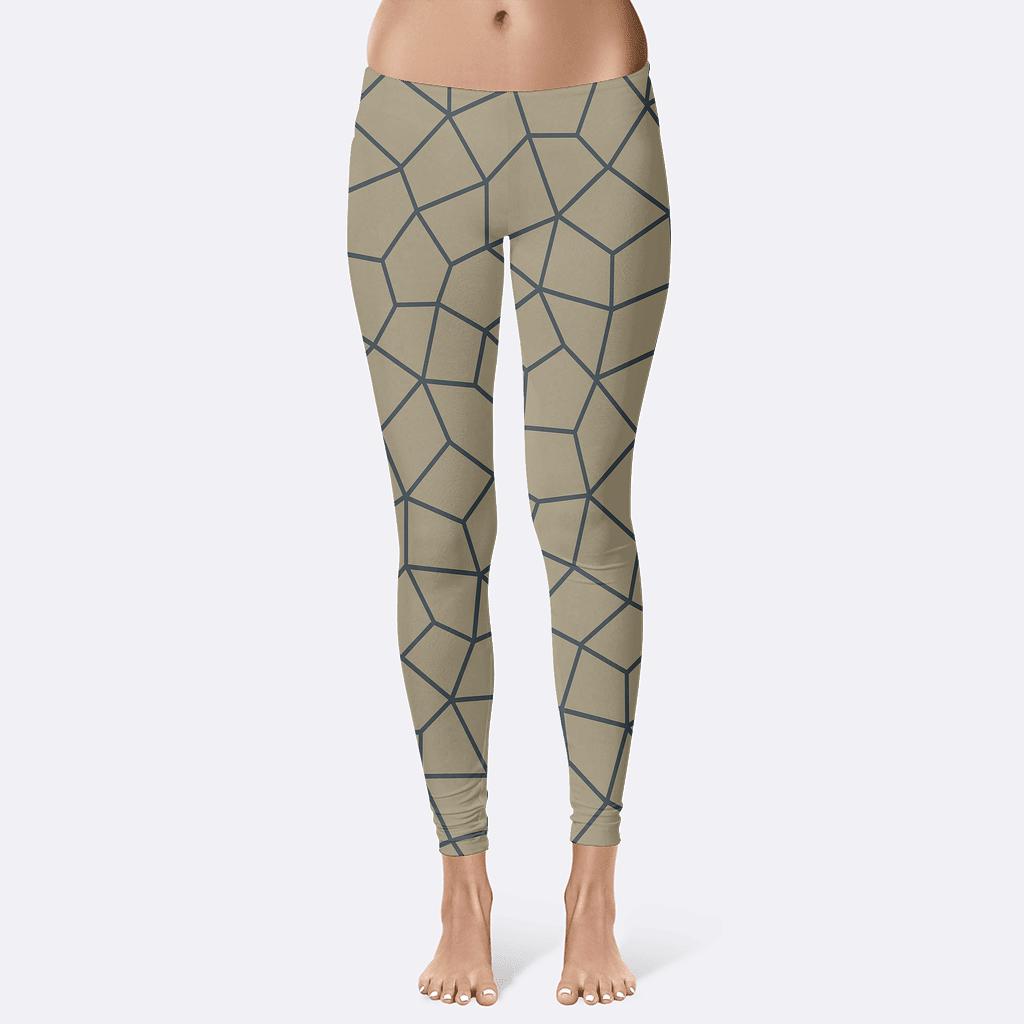 Supreme Polygon Quilt Study designer patterned leggings