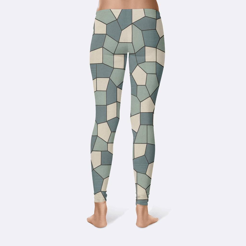 Polygon Quilt Irregular trendy athletic leggings