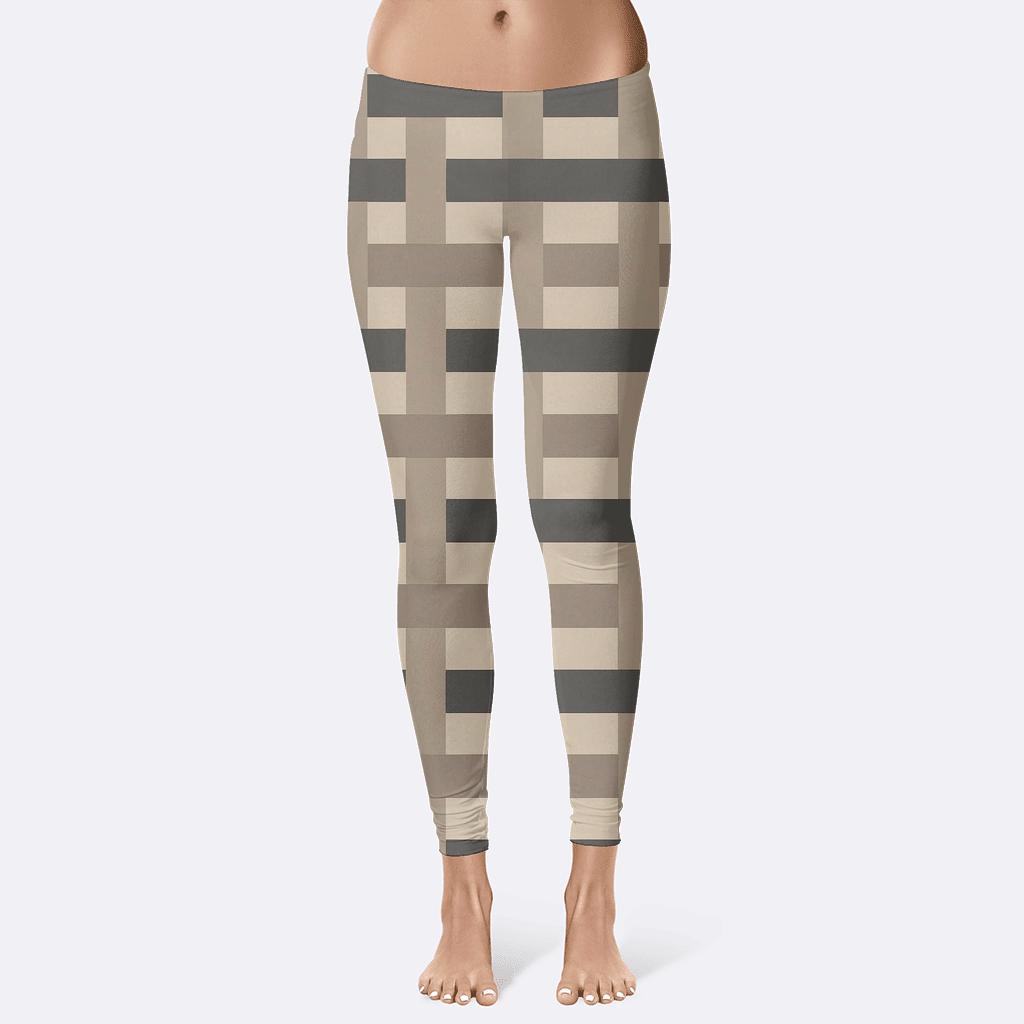 Interlock Weave Stripe designer patterned leggings