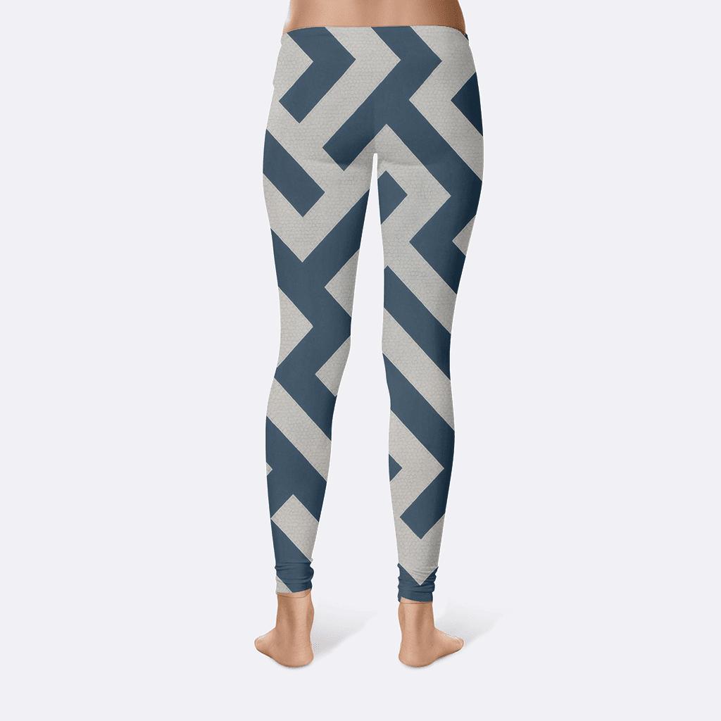Phase Zigzag Mesh soft cotton leggings