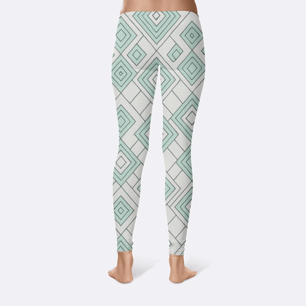 Rhombus Nest Pattern soft cotton leggings