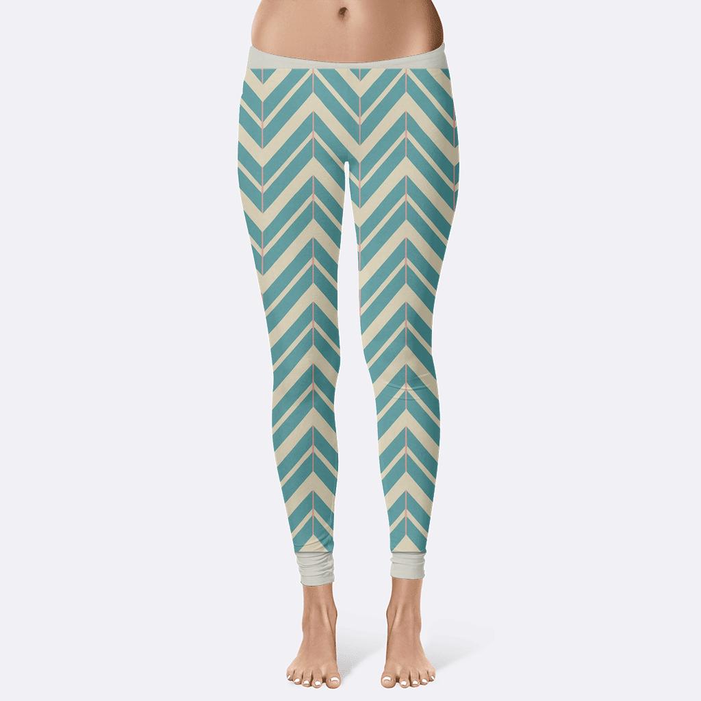Chevron Relay Signature Grid custom leggings