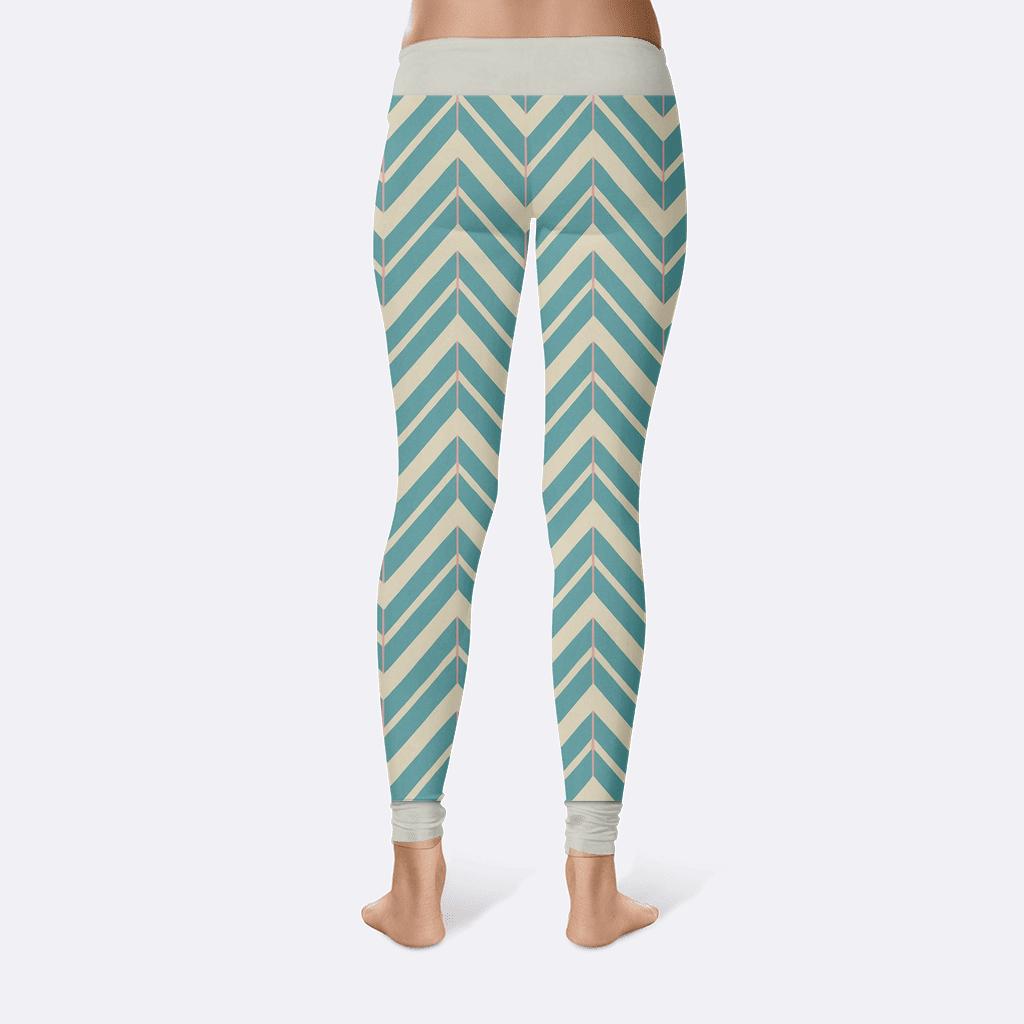 Chevron Relay Signature Grid custom leggings