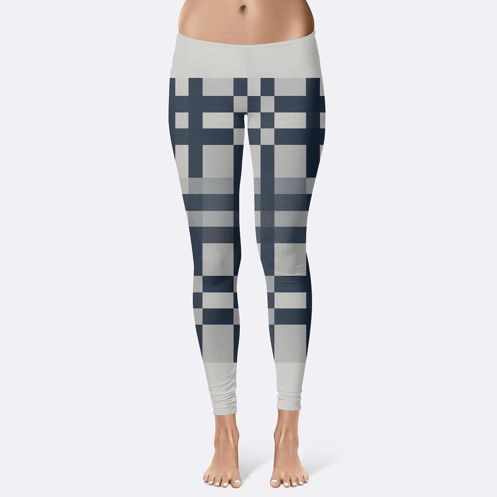 Deluxe Moire Ribbon Lattice high-waist leggings