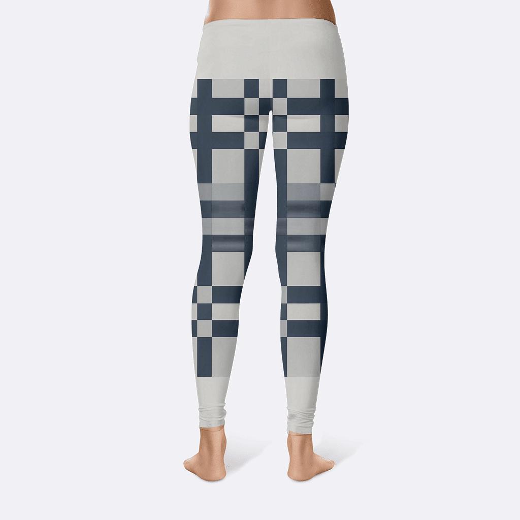 Deluxe Moire Ribbon Lattice high-waist leggings