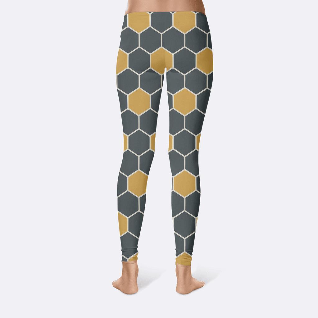 Hex Tiling Ultra Oscillation soft cotton leggings