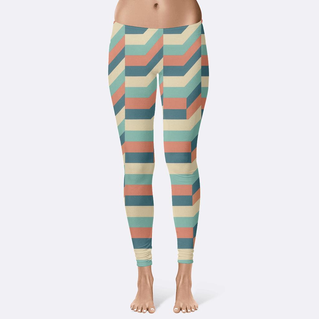 Prism Stripe Cascade Premium stylish workout leggings