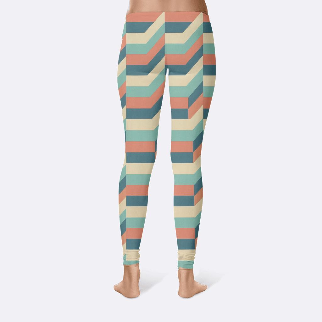 Prism Stripe Cascade Premium stylish workout leggings
