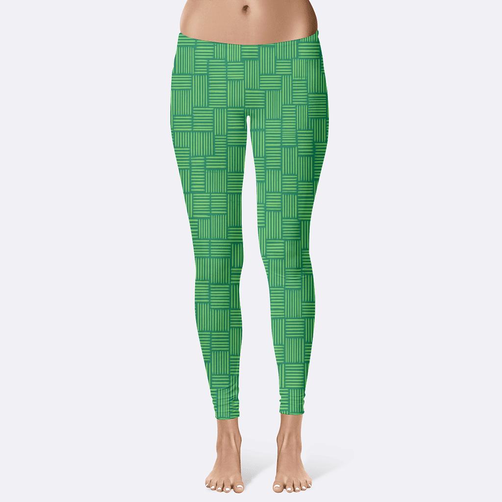 Microline Mosaic Field designer patterned leggings