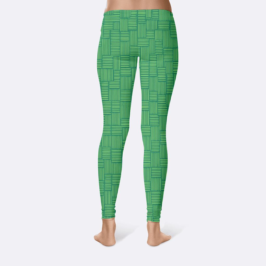 Microline Mosaic Field designer patterned leggings