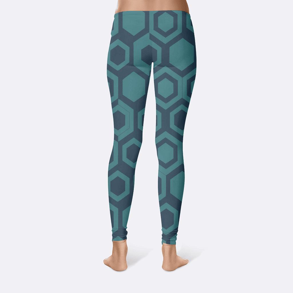 Hex Mesh Interlock Pattern unique fashion leggings